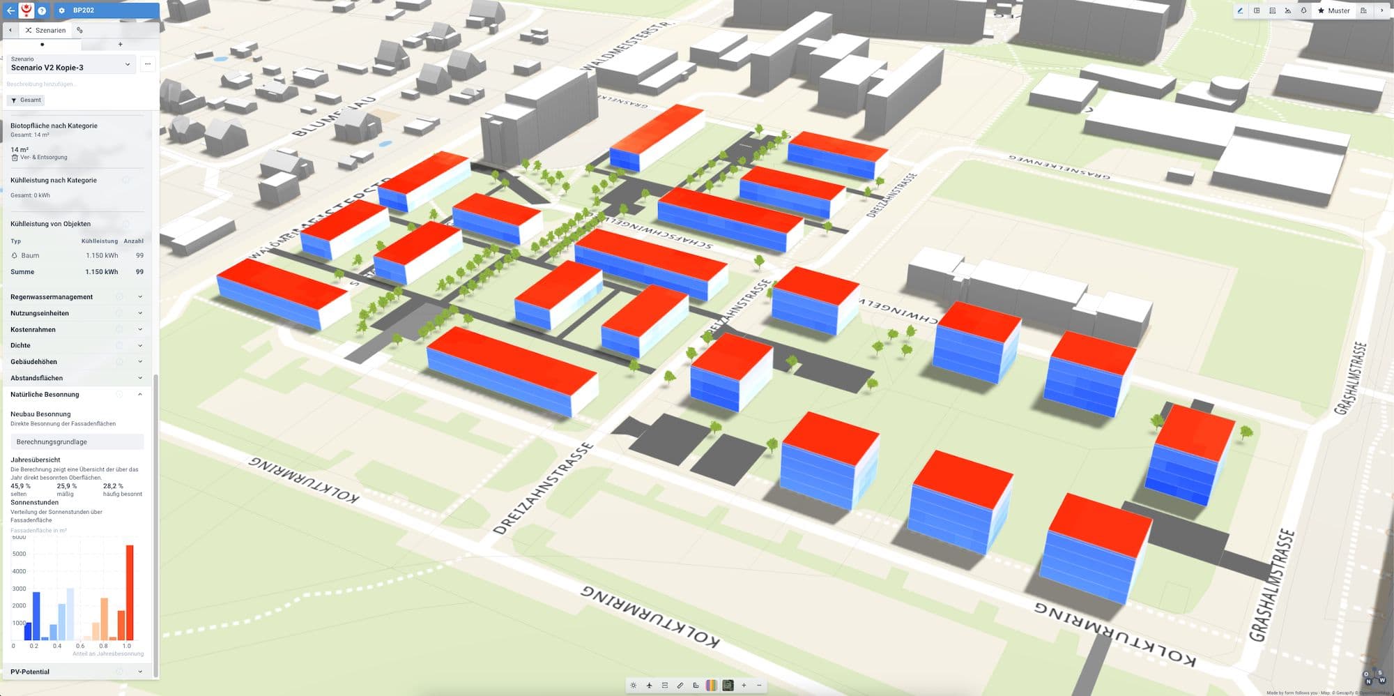 Screenshot aus der Software HAL-Plan