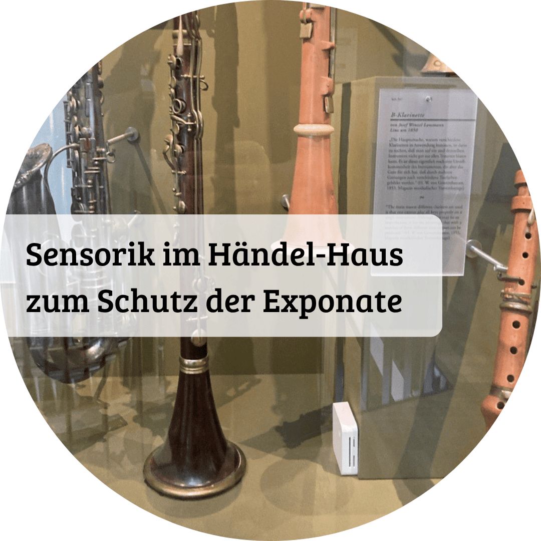 LoRaWAN-Sensoren, die Temperatur und Luftfeuchtigkeit in 50 Räumen erfassen; © Stadtwerke Halle GmbH